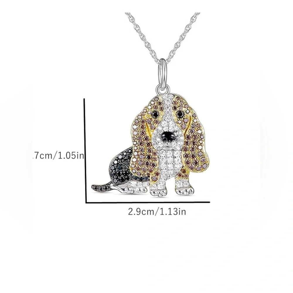 Beagle/Hound Dog Pendant Necklace